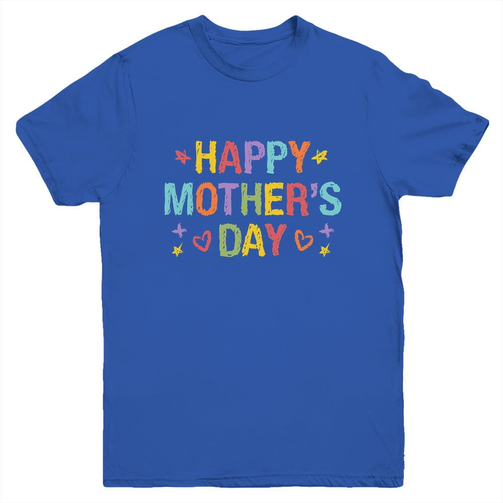 Mothers Day For Kids Boys Girls Happy Mothers Day Youth Shirt | teecentury