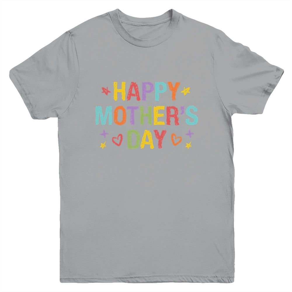 Mothers Day For Kids Boys Girls Happy Mothers Day Youth Shirt | teecentury