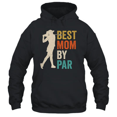 Mothers Day Golf Best Mom By Par Golfing Golfer Mama Retro Shirt & Tank Top | teecentury