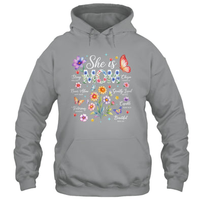 Mothers Day She Is Mom She Is Strong Gifts Christian Mom Shirt & Hoodie | teecentury