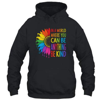 Motivational Rainbow Be Kind Sunflower Lgbtq Pride Month Shirt & Tank Top | teecentury