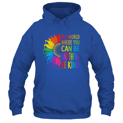 Motivational Rainbow Be Kind Sunflower Lgbtq Pride Month Shirt & Tank Top | teecentury