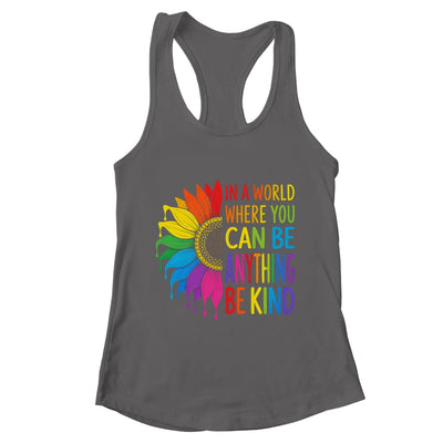 Motivational Rainbow Be Kind Sunflower Lgbtq Pride Month Shirt & Tank Top | teecentury