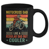 Motocross Dad Like Regular Dad But Cooler Dirt Bike Dad Men Mug | teecentury