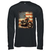 Motorcycle USA Flag Retro Biker For Men Dad Grandpa Shirt & Hoodie | teecentury