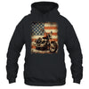 Motorcycle USA Flag Retro Biker For Men Dad Grandpa Shirt & Hoodie | teecentury