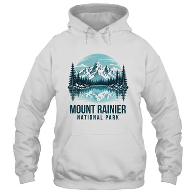 Mount Rainier National Park Retro Mountain Lake Outdoor Hiking Shirt & Tank Top | teecentury
