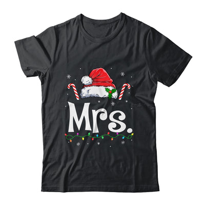 Mrs And Mr Claus Funny Couples Matching Christmas Xmas Light Shirt & Sweatshirt | teecentury