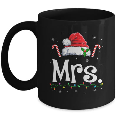 Mrs And Mr Claus Funny Couples Matching Christmas Xmas Light Mug | teecentury