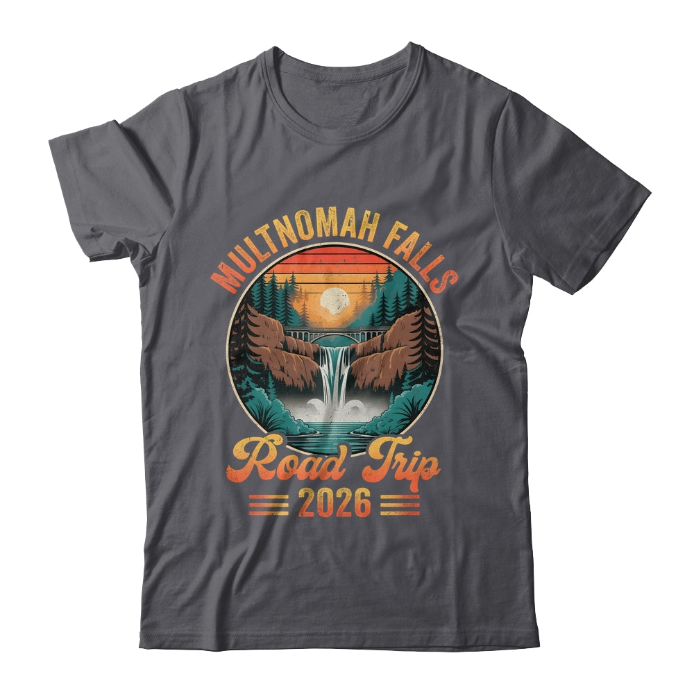 Multnomah Falls Road Trip 2026 Summer Vacation Family Matching Shirt & Tank Top | teecentury