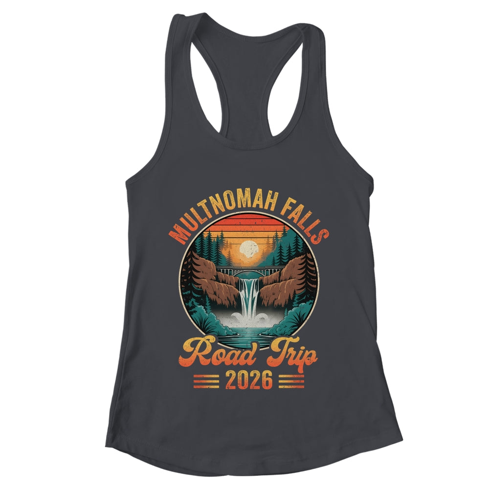 Multnomah Falls Road Trip 2026 Summer Vacation Family Matching Shirt & Tank Top | teecentury
