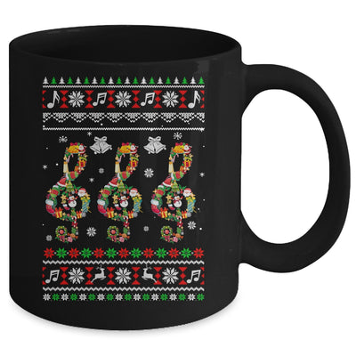 Music Note Christmas Ugly Musical Teacher For Men Women Mug | teecentury