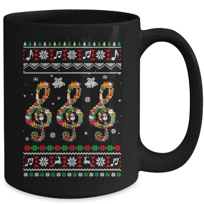 Music Note Christmas Ugly Musical Teacher For Men Women Mug | teecentury