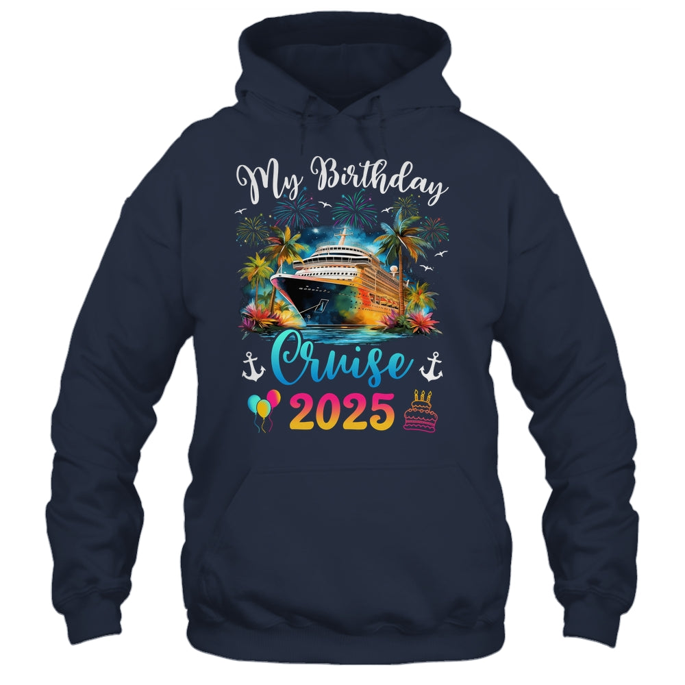 My Birthday Cruise 2025 Vacation Men Women Birthday Trip Shirt & Tank Top | teecentury