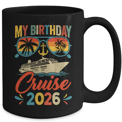 My Birthday Cruise 2026 Party Cruise Birthday Vacation Retro Mug | teecentury