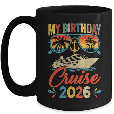 My Birthday Cruise 2026 Party Cruise Birthday Vacation Retro Mug | teecentury