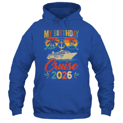 My Birthday Cruise 2026 Party Cruise Birthday Vacation Retro Shirt & Tank Top | teecentury