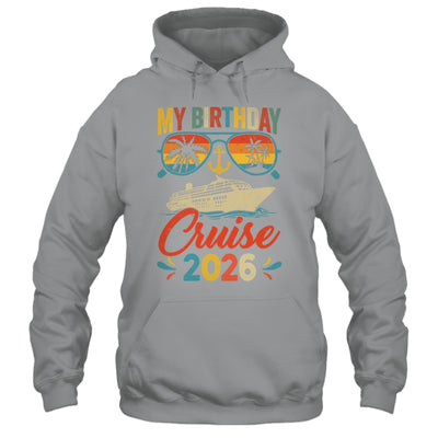 My Birthday Cruise 2026 Party Cruise Birthday Vacation Retro Shirt & Tank Top | teecentury