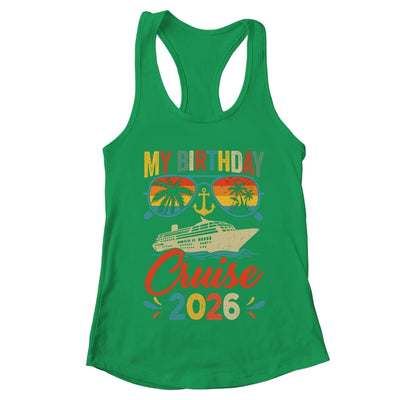 My Birthday Cruise 2026 Party Cruise Birthday Vacation Retro Shirt & Tank Top | teecentury