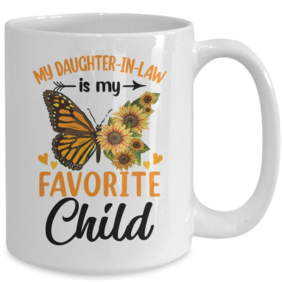 My Daughter In Law Is My Favorite Child Family Butterfly Mug | teecentury