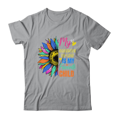 My Daughter In Law Is My Favorite Child Family Sunflower Design Shirt & Tank Top | teecentury