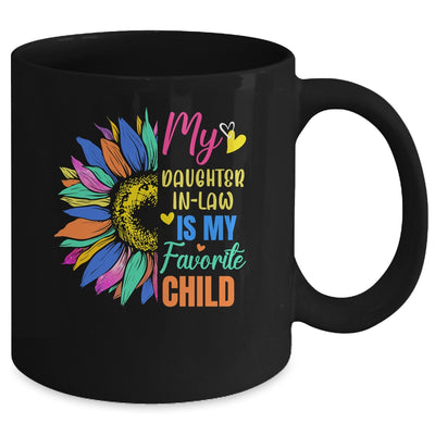 My Daughter In Law Is My Favorite Child Family Sunflower Design Mug | teecentury