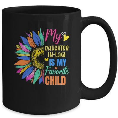 My Daughter In Law Is My Favorite Child Family Sunflower Design Mug | teecentury