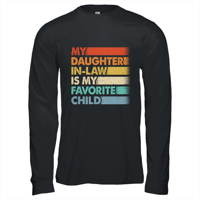 My Daughter In Law Is My Favorite Child Fathers Day Retro Shirt & Hoodie | teecentury