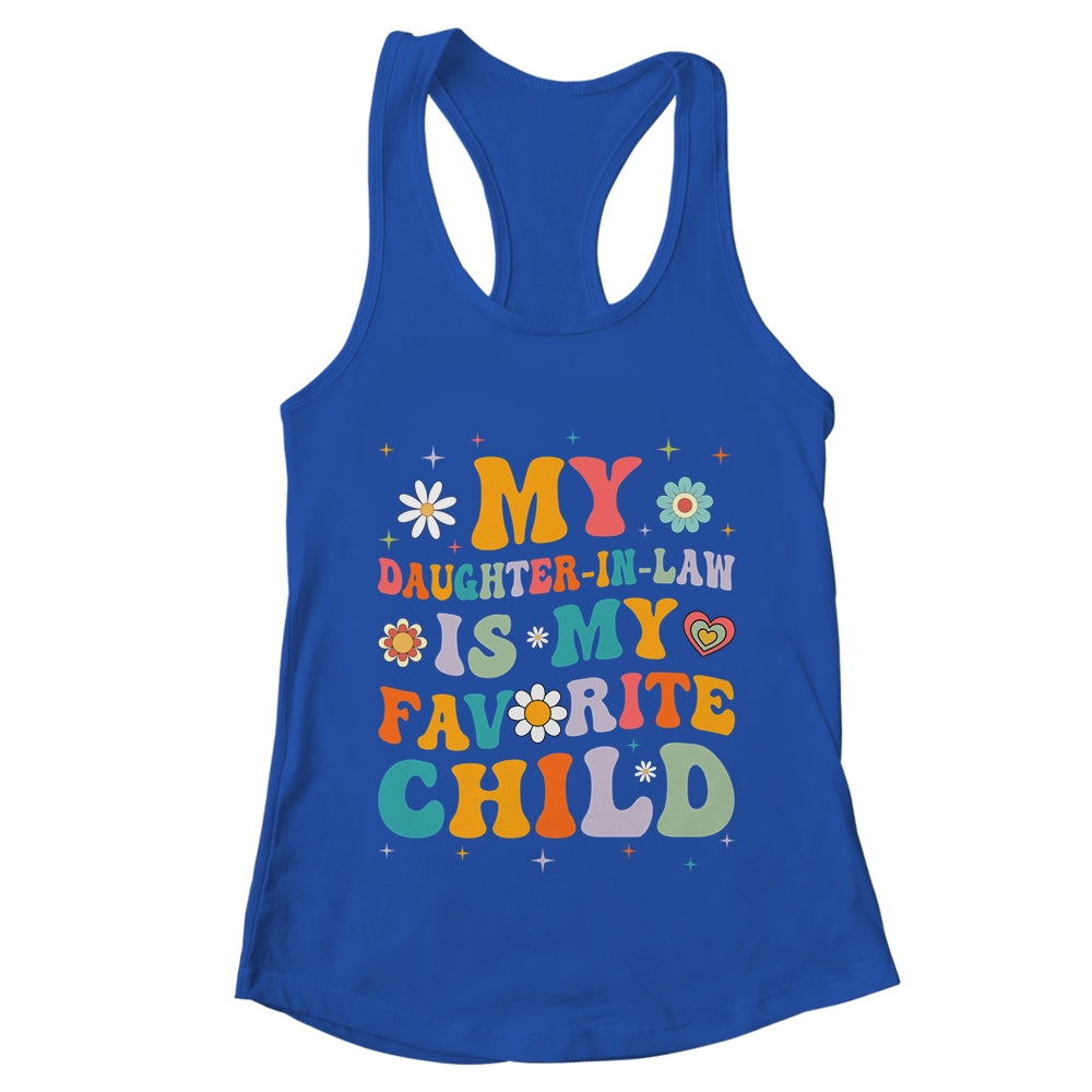 My Daughter In Law Is My Favorite Child Funny Family Groovy Shirt & Tank Top | teecentury