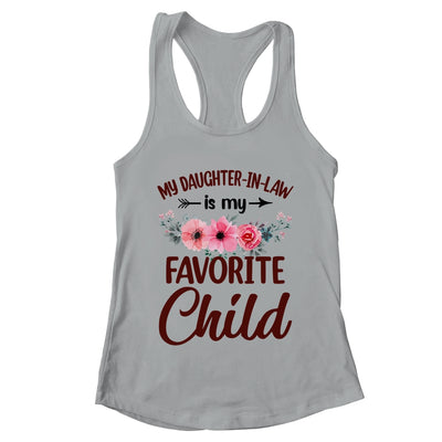 My Daughter In Law Is My Favorite Child Funny Mom Floral Shirt & Tank Top | teecentury