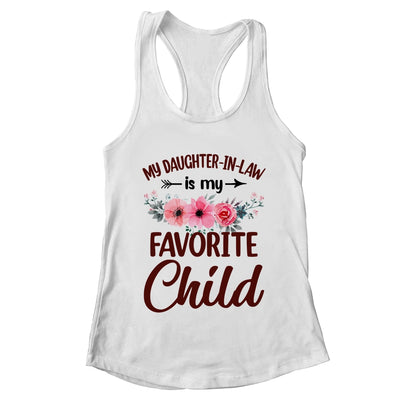 My Daughter In Law Is My Favorite Child Funny Mom Floral Shirt & Tank Top | teecentury