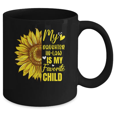 My Daughter In Law Is My Favorite Child Mother Sunflower Mug | teecentury