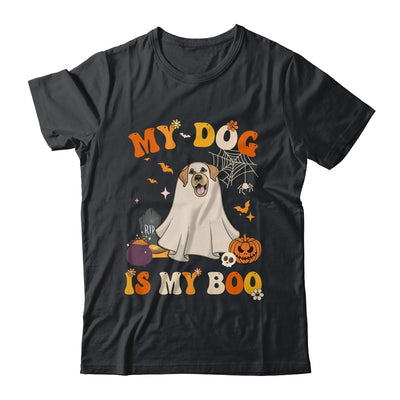 My Dog Is My Boo Ghost Spooky Halloween Labrador Groovy Shirt & Hoodie | teecentury