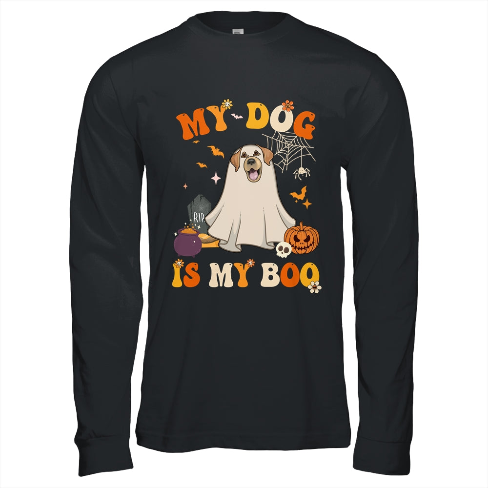 My Dog Is My Boo Ghost Spooky Halloween Labrador Groovy Shirt & Hoodie | teecentury