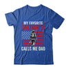 My Favorite Firefighter Calls Me Dad USA Flag Father Shirt & Hoodie | teecentury