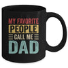 My Favorite People Call Me Dad Funny Father Day Retro Mug | teecentury