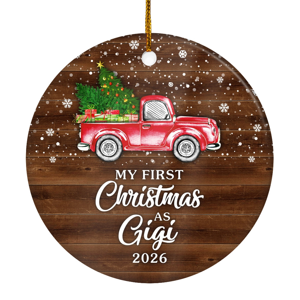 My First Christmas As Gigi Ornament 2025 New Gigi Decoration Christmas Tree Ornament | teecentury