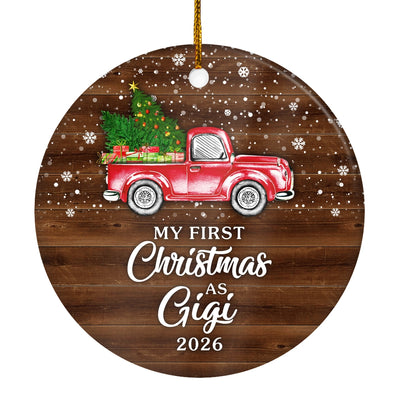 My First Christmas As Gigi Ornament 2025 New Gigi Decoration Christmas Tree Ornament | teecentury