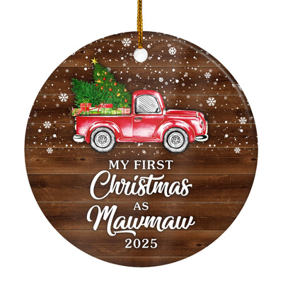 My First Christmas As Mawmaw Ornament 2024 New Mawmaw Decoration Christmas Tree Ornament | teecentury