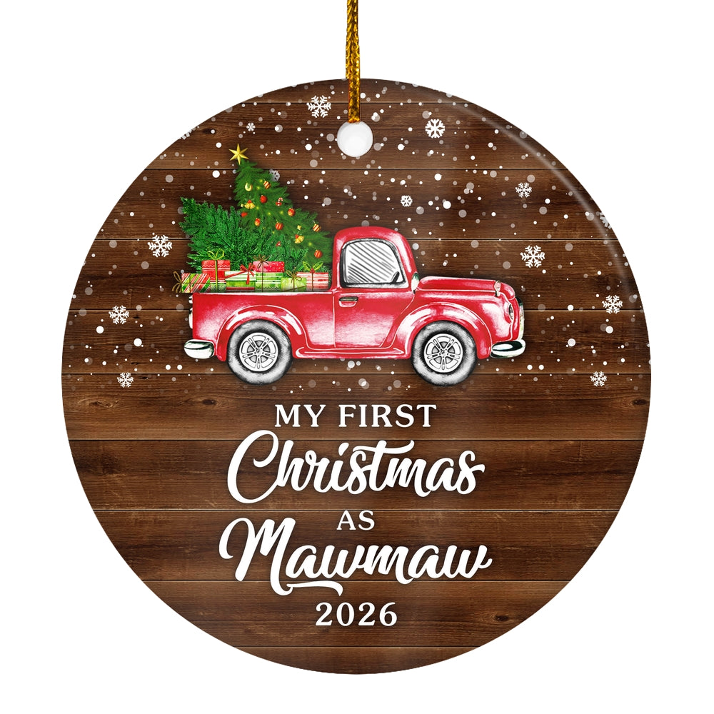 My First Christmas As Mawmaw Ornament 2025 New Mawmaw Decoration Christmas Tree Ornament | teecentury