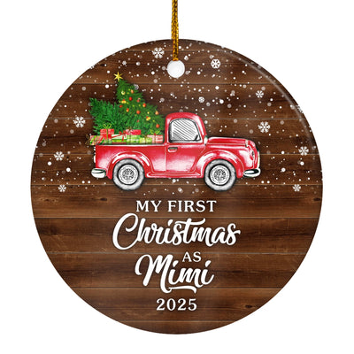 My First Christmas As Mimi Ornament 2024 New Mimi Decoration Christmas Tree Ornament | teecentury