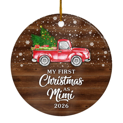 My First Christmas As Mimi Ornament 2025 New Mimi Decoration Christmas Tree Ornament | teecentury