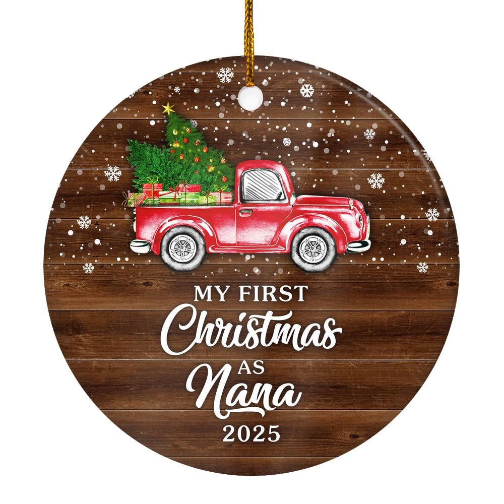 My First Christmas As Nana Ornament 2024 New Nana Decoration Christmas Tree Ornament | teecentury