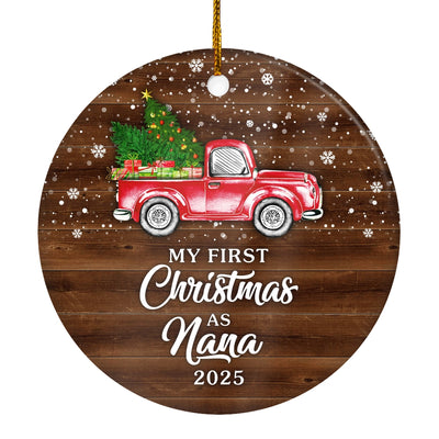 My First Christmas As Nana Ornament 2024 New Nana Decoration Christmas Tree Ornament | teecentury