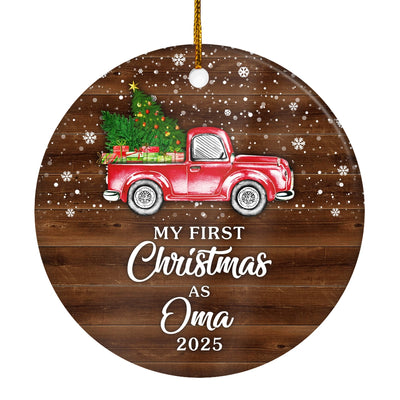 My First Christmas As Oma Ornament 2024 New Oma Decoration Christmas Tree Ornament | teecentury