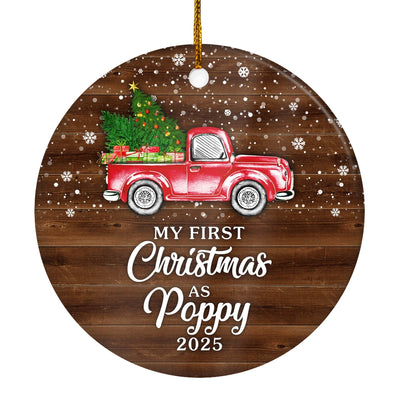 My First Christmas As Poppy Ornament 2024 New Poppy Decoration Christmas Tree Ornament | teecentury