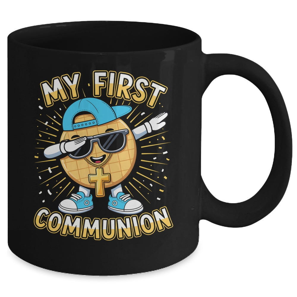 My First Communion Dabbing Wafer Funny 1st Communion Boy Mug | teecentury