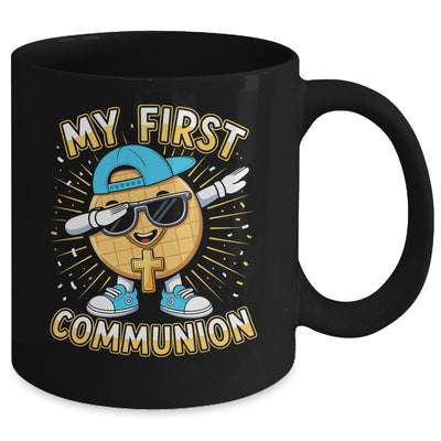 My First Communion Dabbing Wafer Funny 1st Communion Boy Mug | teecentury