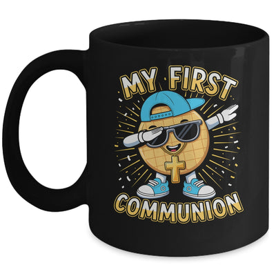 My First Communion Dabbing Wafer Funny 1st Communion Boy Mug | teecentury