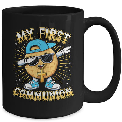 My First Communion Dabbing Wafer Funny 1st Communion Boy Mug | teecentury